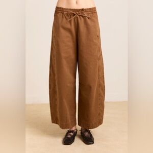 Damson Madder Felix Twill Trousers in Caramel